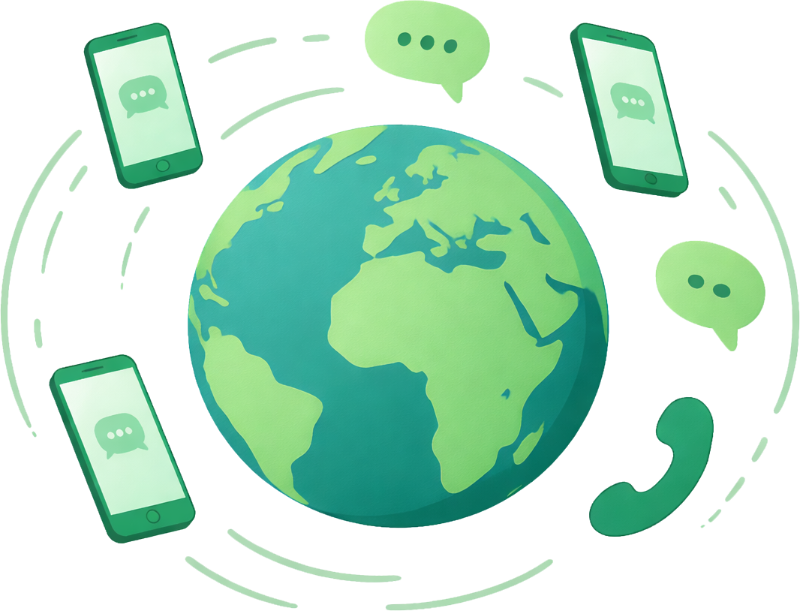 Mobile networks for programmable SMS phone numbers