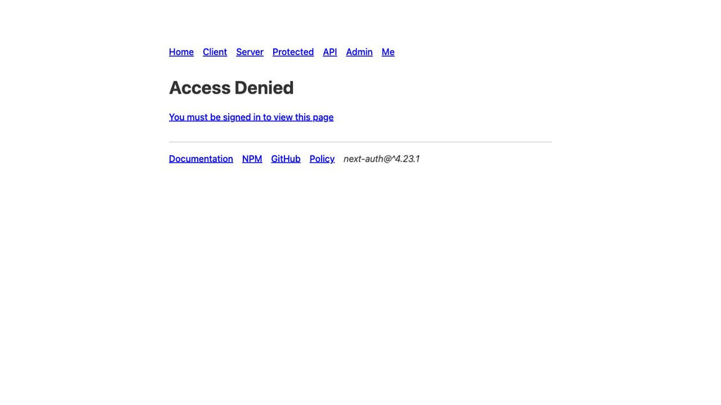 access denied
