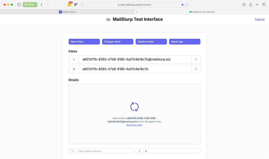 test interface