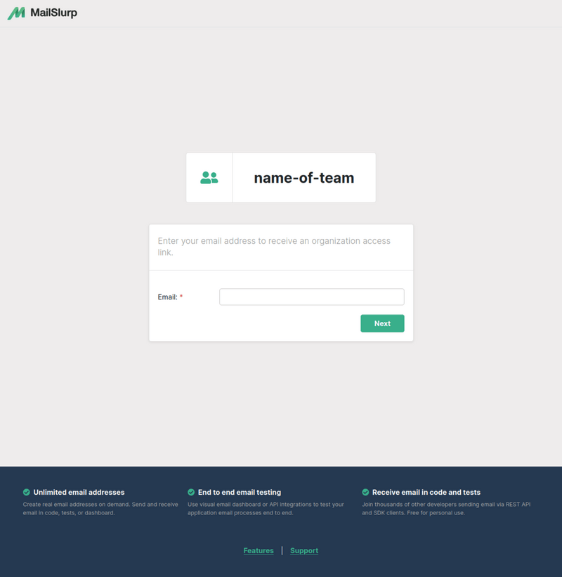 Organization login