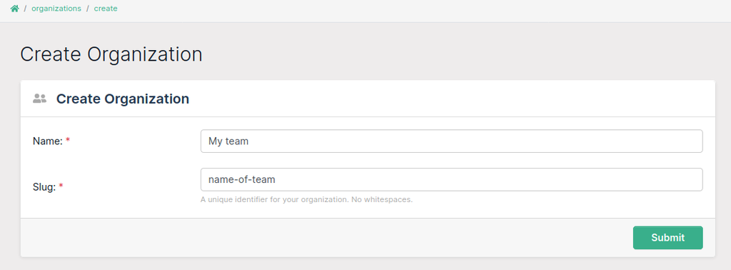 Organization details