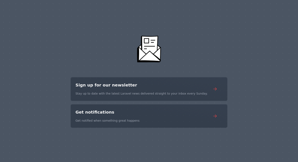 welcome page