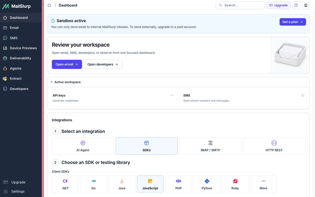 Find domains in dashboard: Use sidebar