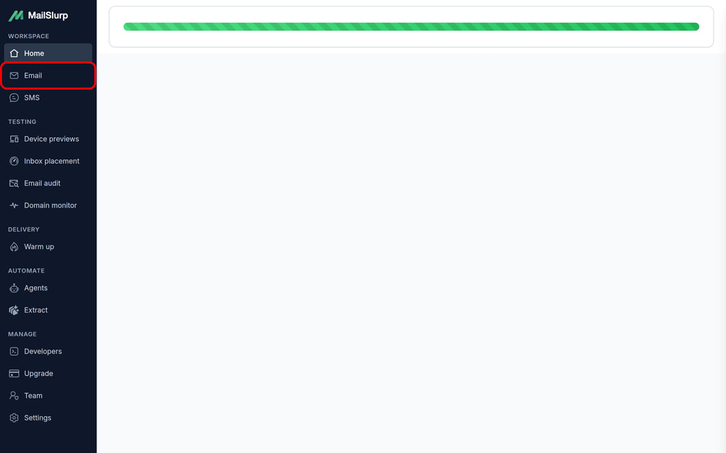 Find feature checker: Click emails