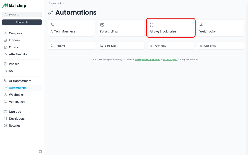 Find rulesets in dashboard: Click rules