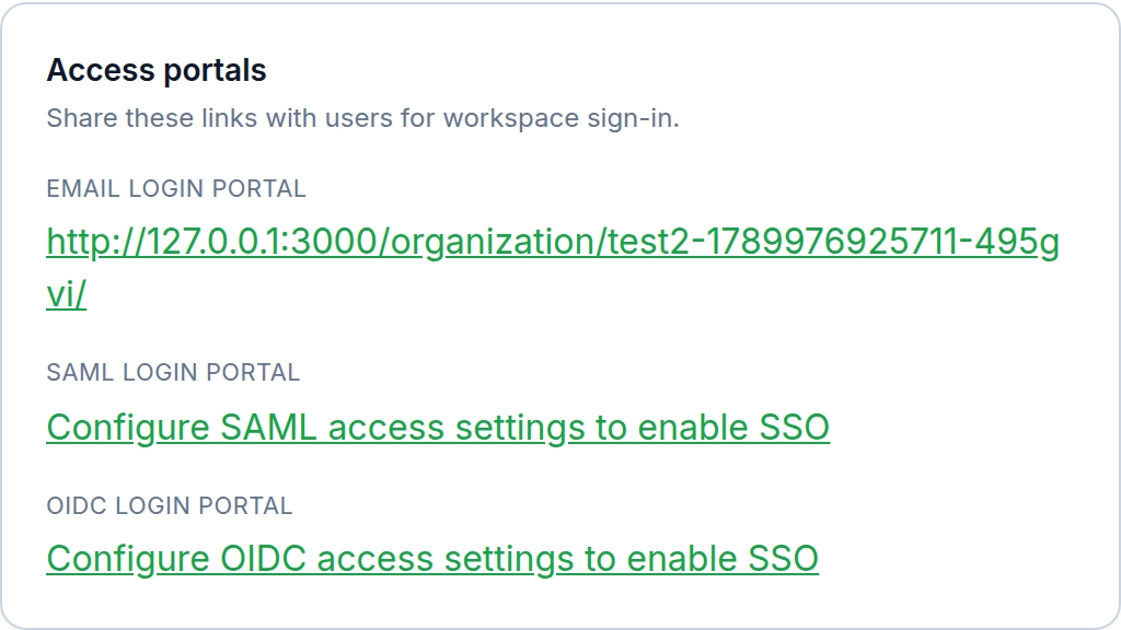 Configure saml