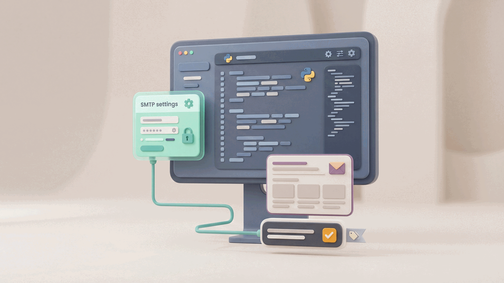 Django Email Configuration and Sending: SMTP Setup, HTML Messages, and Safe Testing article preview