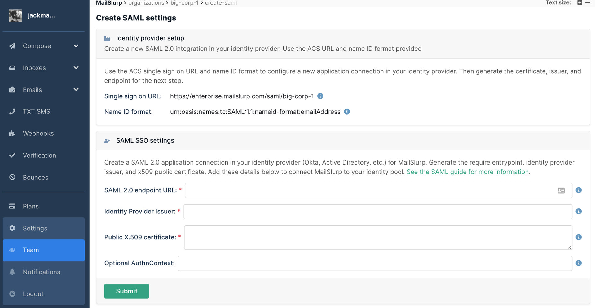 Add issuer config