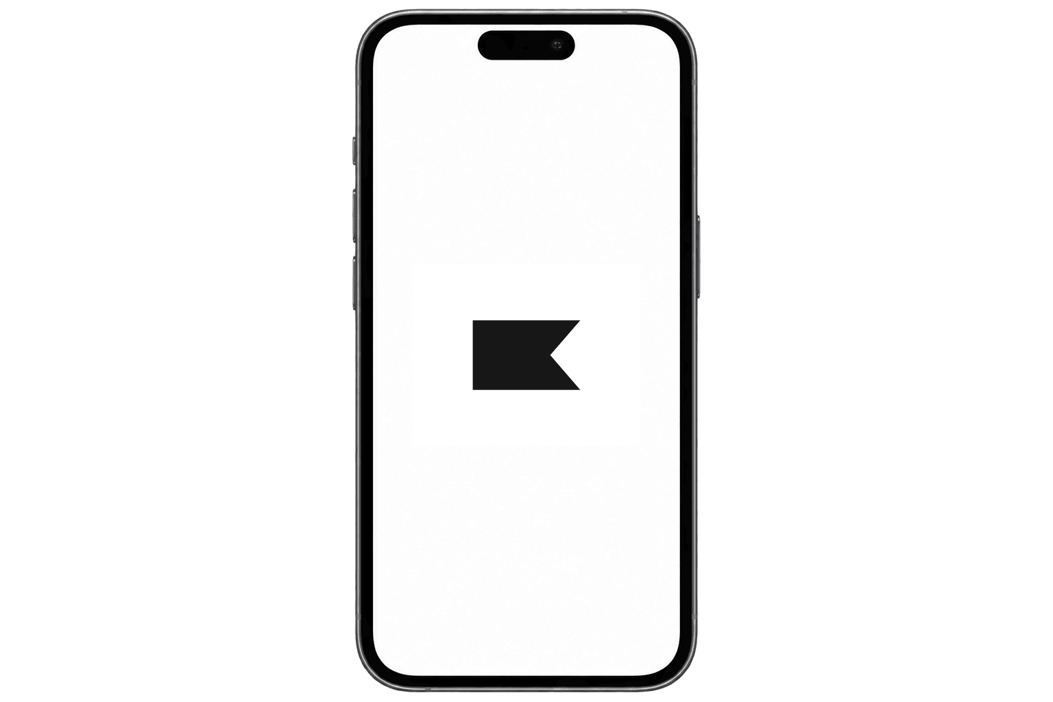 Klaviyo logo displayed on an iPhone
