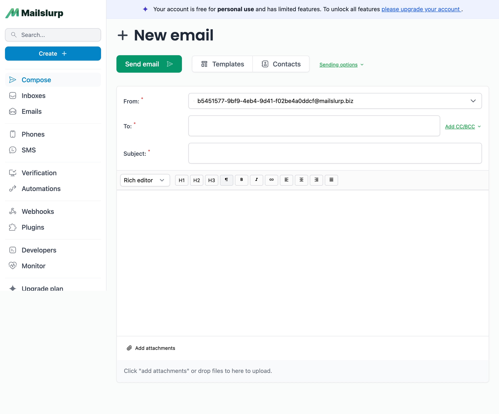 Compose emails