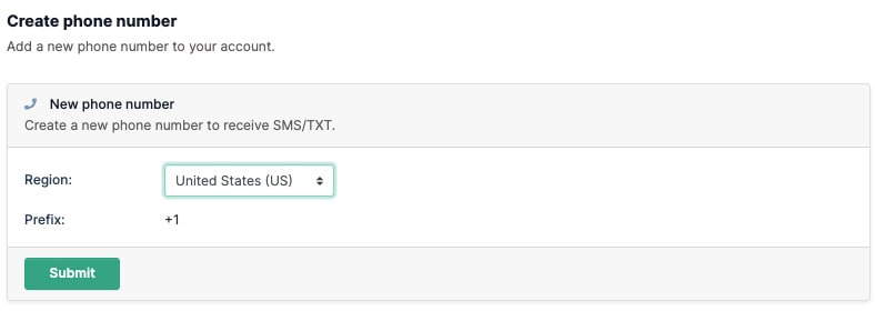 phone number api