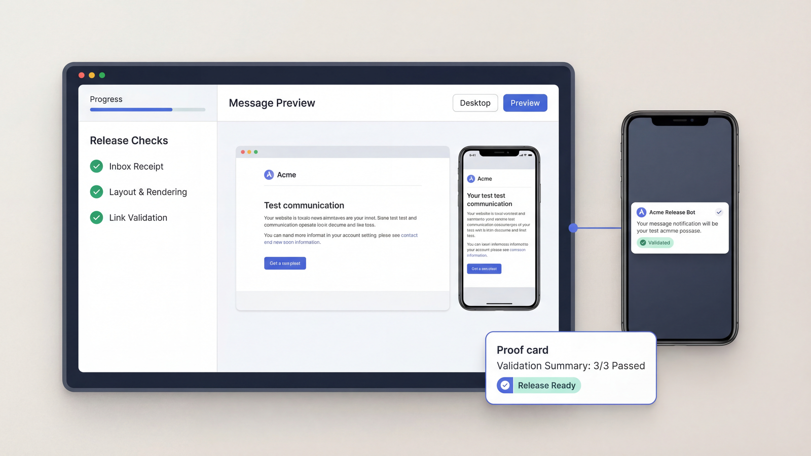 Deterministic email wait and assertion workflow