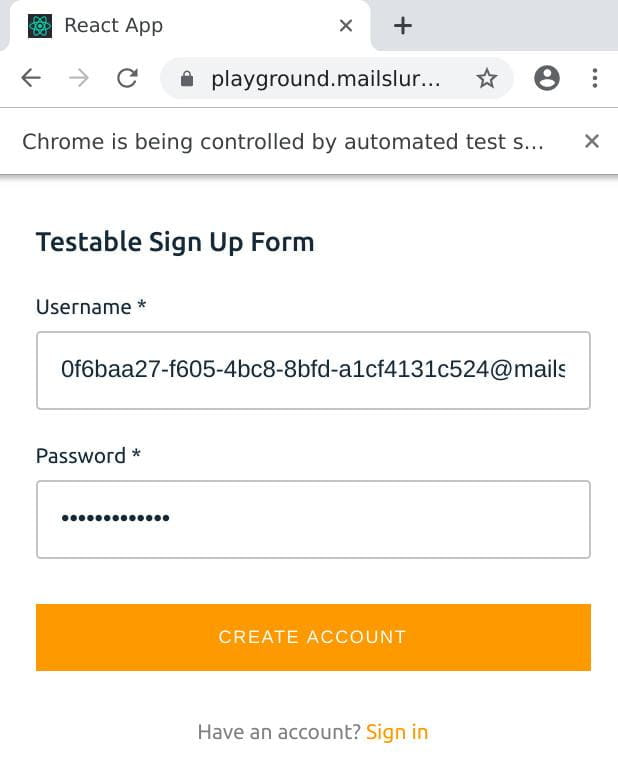 test authentication
